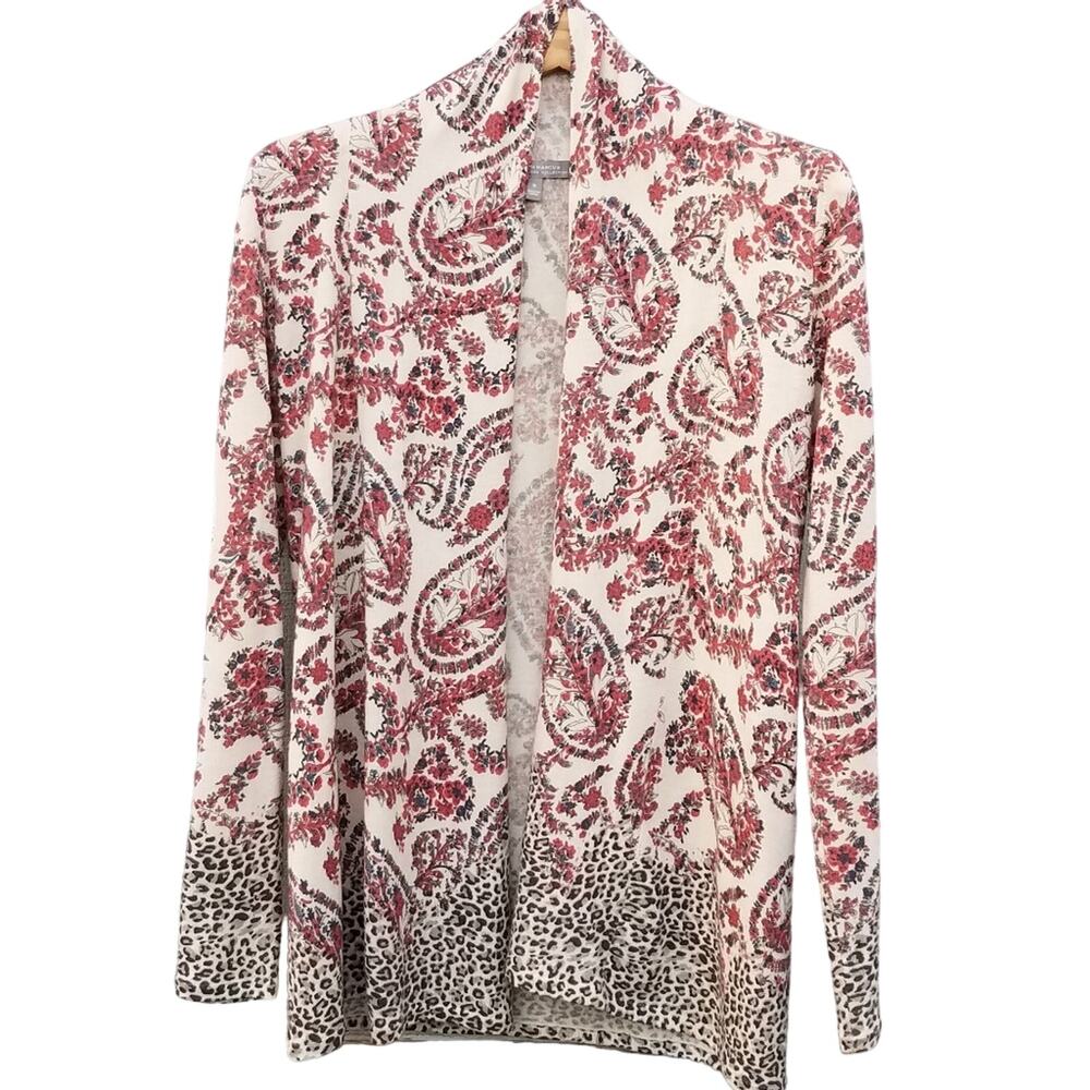 Neiman Marcus Cashmere Collection Paisley Sweater Small